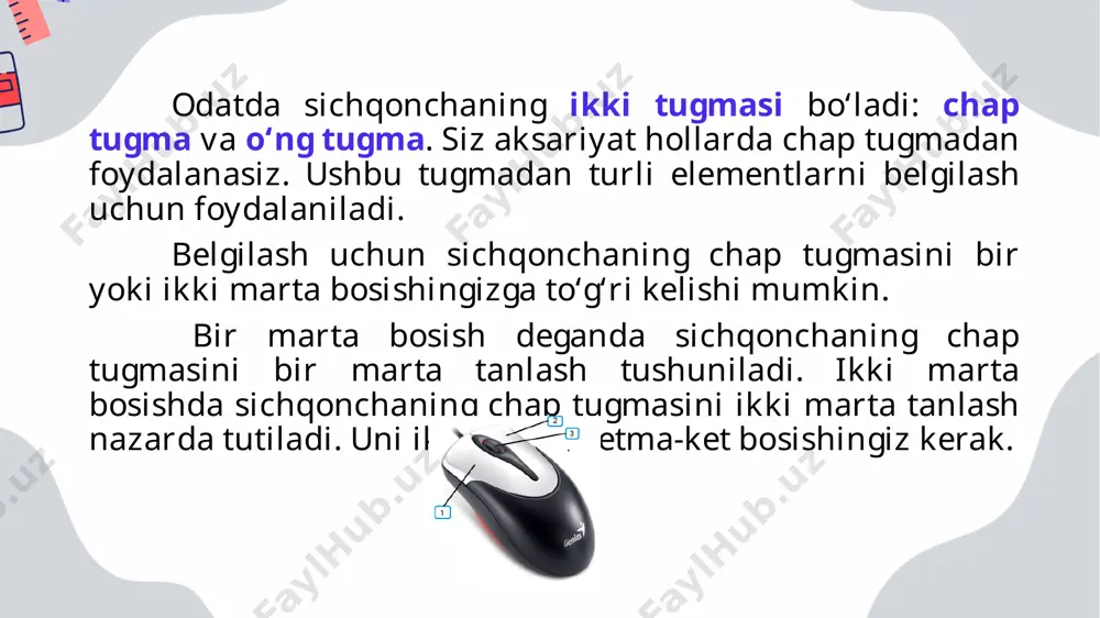 sichqoncha va klaviaturadan foydalanish - Page 4