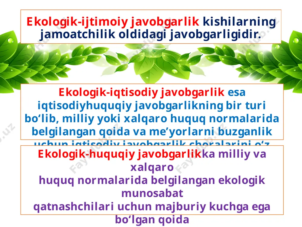 ekologik huquqbuzarlik uchun javobgarlik 11-sinf - Page 5