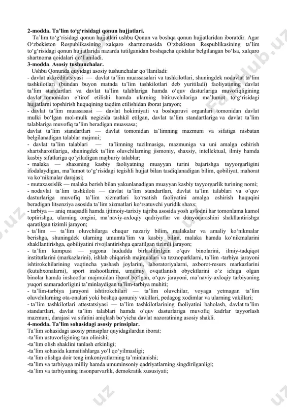 sining raisi (1990-1992, ), oʻzbekiston respublikasi qurolli kuchlarining oliy bosh qoʻmondonidir. ilmiy faoliyati. karimov oʻzbekiston fanlar akademiyasi (1994), shuningdek, iqtisod, fan, taʼlimni rivojlantirishga qoʻshgan ulkan hissasi uchun oʻndan ortiq xorijiy mamlakat universitet va akademiyalarining faxriy fan doktori, professor hamda akademikligiga saylangan. uning 1. "oʻzbekistonning oʻz istiqlol va taraqqiyot yoʻli" (1992), 2. "yangi uy qurmay turib, eskisini buzmang" (1993), 3. "oʻzbekiston — bozor munosabatlariga oʻtishning oʻziga xos yoʻli" (1993), 4. "bizdan ozod va obod vatan qolsin" (1994), 5. "istiqlol va maʼnaviyat" (1994), 6. "vatan sajdagoh kabi muqaddasdir" (1995), 7. "oʻzbekiston xxi asr boʻsagʻasida: xavfsizlikka tahdid, barqarorlik shartlari va taraqqiyot kafolatlari" (1997), 8. "barkamol avlod orzusi" (1998), 9. "kuchli davlatdan kuchli jamiyat sari" (1998), 10. "tarixiy xotirasiz kelajak yoʻq" (1998), 11. "olloh qalbimizda, yuragimizda" (1999), 12. "ozod va obod vatan, erkin va farovon hayot — pirovard maqsadimiz" (2000), 13. "tinchlik uchun kurashmoq kerak" (2001), 14. "oʻzbekistonda demokratik oʻzgarishlarni yanada chuqurlashtirish va fuqarolik …