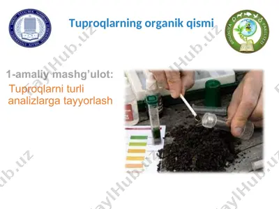 tuproqlarning organik qismi — PPT