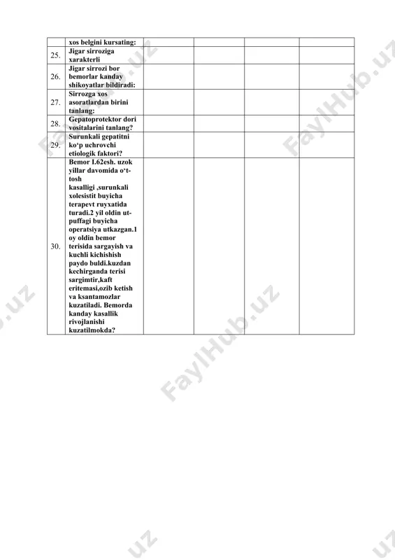 "surunkali gepatit" mavzusiga oid testlar - Page 3