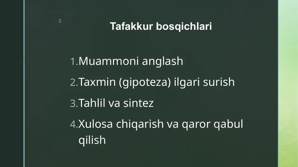 tafakkur jarayoniga psixologik omillarning ta'siri - Page 4