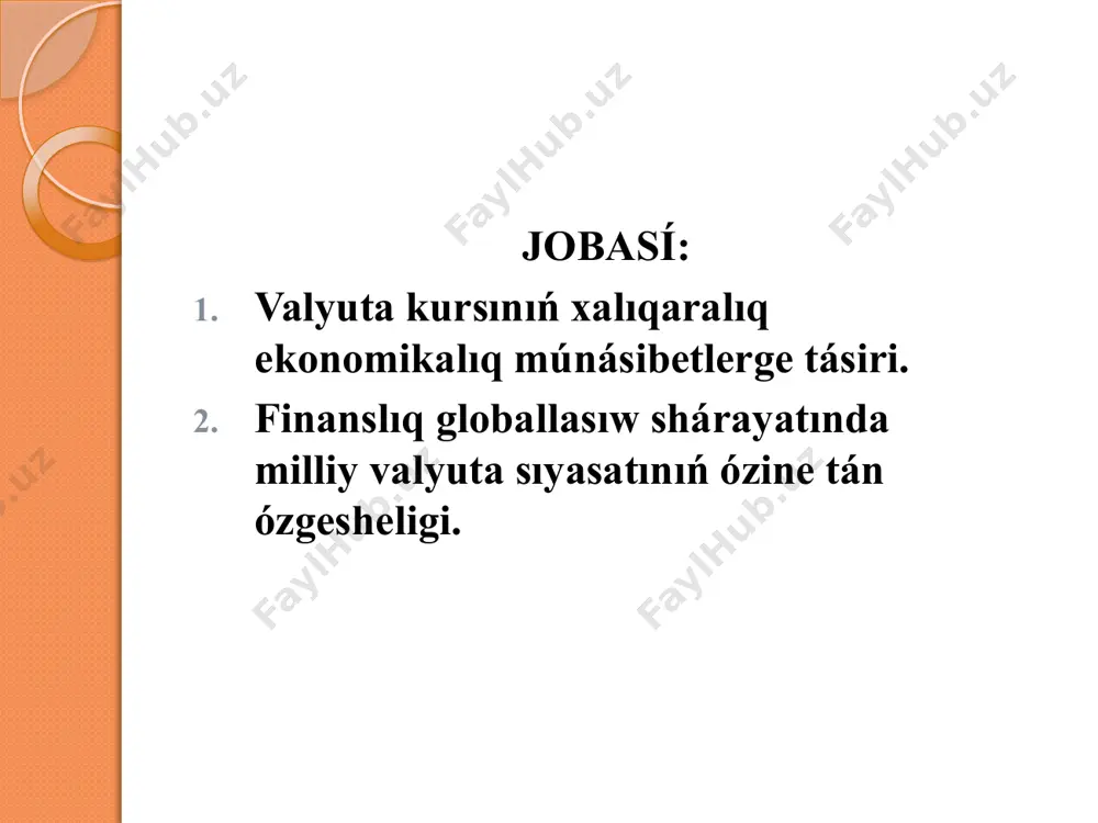 sterlingi, yapon iyenası ) altın menen birgelikte mámleket oraylıq banki hám qarjı organlarında jámlengen rásmiy qorlarınıń tiykarın quraydı. xvfna aǵza mámleketler ózleriniń rásmiy altın –valyuta qorların sdr (arnawlı qarız alıw aymaǵı) esap beti menen toltırıladı. milliy valyutanıń dárejesi (yaki konverteciya etiw shártleri), yaǵnıy olardıń shet el valyutalarına almastırılıwı ( konvertaciya) nvs nıń náwbettegi elementi. nvd konvertaciyası nızamlı másele. bir mámlekettiń milliy valyutasın basqa mámlekettiń valyutasına hám sol basqa mámlekettiń valyutasın birinshi mámlekettiń valyutasına almastırıw yaki úshinshi mámlekettiń valyutasına almastırıw imkaniyatı máselesi birinshi náwbette mápdar mámleketlerdiń nızam-huqıqlarına muwapıq sheshiledi. 1976-jılda ekinshi dúzetiliw kiritilemen degenshe valyutanıń “konvertibilitesi” túsiniginiń táriypin óz ishine alǵan xvf nızamı endi bul nársege iye emes. bir tárepten, bul de-yure konvertaciya etiwi bárqulla de-fakto konvertaciya etiw menen sáykes kelmesligi menen baylanıslı edi; basqa tárepten, qatań belgilengen valyuta paritetleri sistemadan massalıq ráwishte waz keshiwi menen aldınnan belgilenip qoyılǵan edi. mámlekette valyutanı tártipke salıwdı esapqa alǵan halda, mámlekettiń normalıq hújjetlerinde belgilengen …