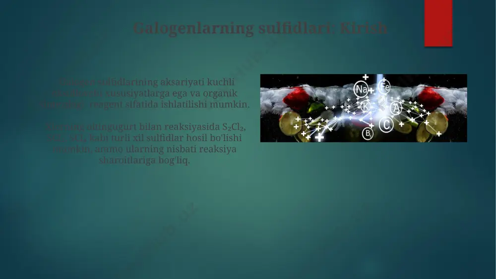 galogenlarning sulfidlari. galogenlarning oksokislotalari - Page 4
