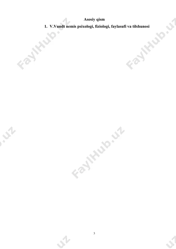 childi.[footnoteref:2]1911 yil moskva universiteti xuzurida, maxsus qurilgan binoda professor chelpanov raxbarligida eksperimental psixologiya instituti tashkil qilindi. xozirgi vaqtda bu institut rf pedagogika fanlari akademiyasi sistemasiga kiradi. professor a. f. lazurskiy (1874-1917 y.) tomonidan eksperimental metodning aloxida turi – tabiiy eksperimental ishlab chiqarilgan. eksperimentning bu turidan bizda bolalar psixologiyasini o’rganishda, pedagogika masalalarini, ayniqsa, ta`lim psixologiyasi masalalarini ishlab chiqarishda keng va unumli foydalanilmoqda. [2: blyeyxer v.m. , burlachuk l.f. psixologichyeskaya diagnostika intyellyekta i lichnosti. k., 1978.] eksperimental metodning tatbiq qilinishi psixologiya fani taraqqiyotiga juda unumli ta`sir ko’rsatdi. bu metod yordamida oddiy kuzatish yoki o’z-o’zini kuzatish yo’li bilan aniqlash qiyin bo’lgan yoki butunlay mumkin bulmagan ko’p ma`lumotlar aniqlandi, ayrim psixik xodisalar o’rtasidagi bog’lanishlar aniqlangan, psixik processlardagi, ayniqsa, sezgilar, diqqat, idrok, xotira soxasidagi ba`zi bir qonuniyatlar ochilgan. eksperimental analiz yo’li bilan murakkab psixik processlar (idrok, xotira, tafakkur)ning aloxida komponentlari tarkibiy qismlari ajratilgan, psixik processlarning fiziologik xodisalar bilan, shuningdek, tashqi fizik muxit hamda ijtimoiy muxit …