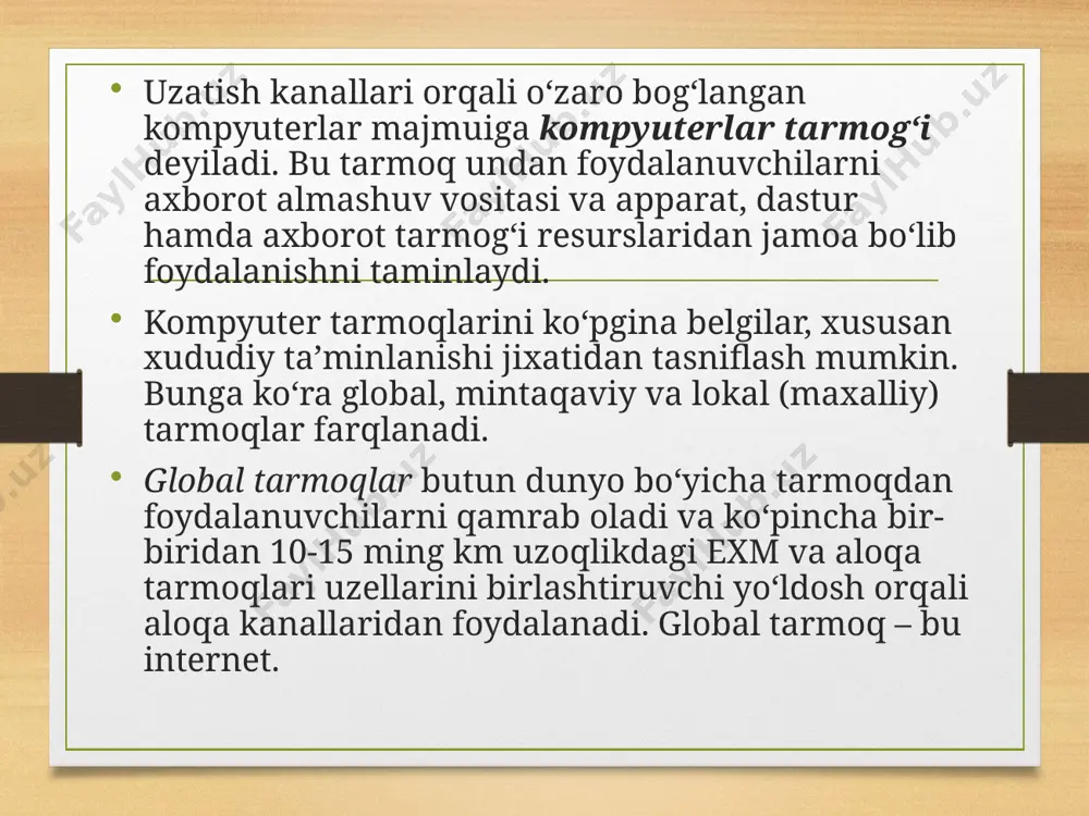 texnik tizimlarida tarmoq texnologiyalari - Page 5