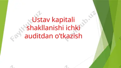 ustav kapitali — PPTX