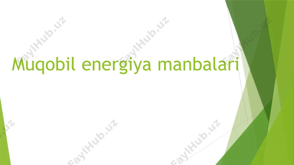 dengizda shamol energiyasini ishlab chiqarishning global quvvati deyarli 75 baravar o‘sdi, 1997-yildagi 7,5 gvtdan 2018 yilga kelib taxminan 564 gvtgacha oshdi. geotermal energiya elektr energiyasini ishlab chiqarish uchun yer issiqligidan foydalanadi. tuproqning harorati yerning yuqori qatlamlarini va yerosti suv omborlarini isitish imkonini beradi. ular tuproqning geotermal energiyasini kichik quduqlar yordamida qazib oladi – bu katta investisiyalarni talab qilmaydi, ayniqsa, issiq buloqlar yer qobig‘ining yuzasiga yaqin joylashgan hududlarda samarali. geotermik energiya - bu qayta tiklanadigan energiyaning asosidir sayyoramizning tubida mavjud bo'lgan issiqlikni ishlatishda. ya'ni, ning issiqligidan foydalaning yerning ichki qatlamlari va u bilan energiya ishlab chiqaradi. qayta tiklanadigan energiya odatda suv, havo va quyosh nurlari kabi tashqi elementlardan foydalanadi. biroq, geotermik energiya ushbu tashqi me'yordan qochib qutuladigan yagona narsa. odatda, geotermik energiya ishlab chiqarish salohiyati quyosh energiyasining potentsialidan ancha kam (geotermik uchun 60 mvt / m², quyosh uchun 340 mvt / m²). biroq, issiqlik gradyani kattaroq bo'lgan joylarda, masalan, geotermik suv …