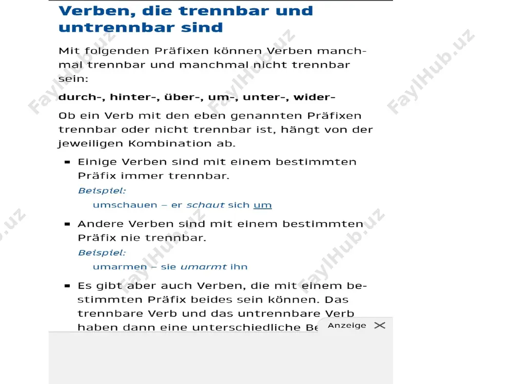 verben, die trennbar und untrennbar sind - Page 2