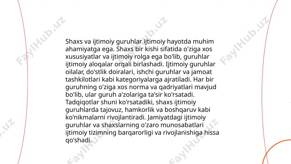 adi. shaxs ijtimoiy munosabatlar tizimida qayumova arofatoy abduvohid qizi e'tiboringiz uchun raxmat! image1.png image2.png image3.png image4.jpg image5.png image6.jpg image7.jpg /docprops/thumbnail.jpeg