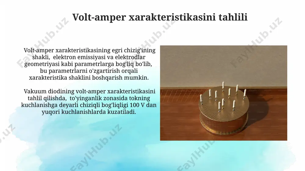 vakumli diodning volt-amper xarakteristikasi - Page 4