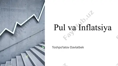 pul va inflatsiya — PPTX