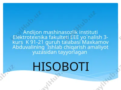 hisoboti — PPTX