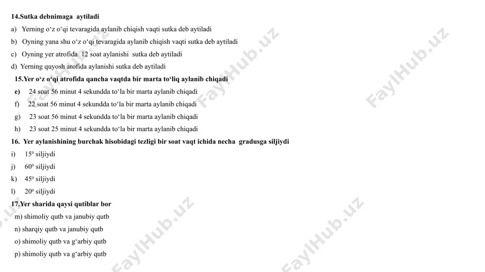 табиий фанларни ўқитиш методикаси - 2 вариант - Page 5