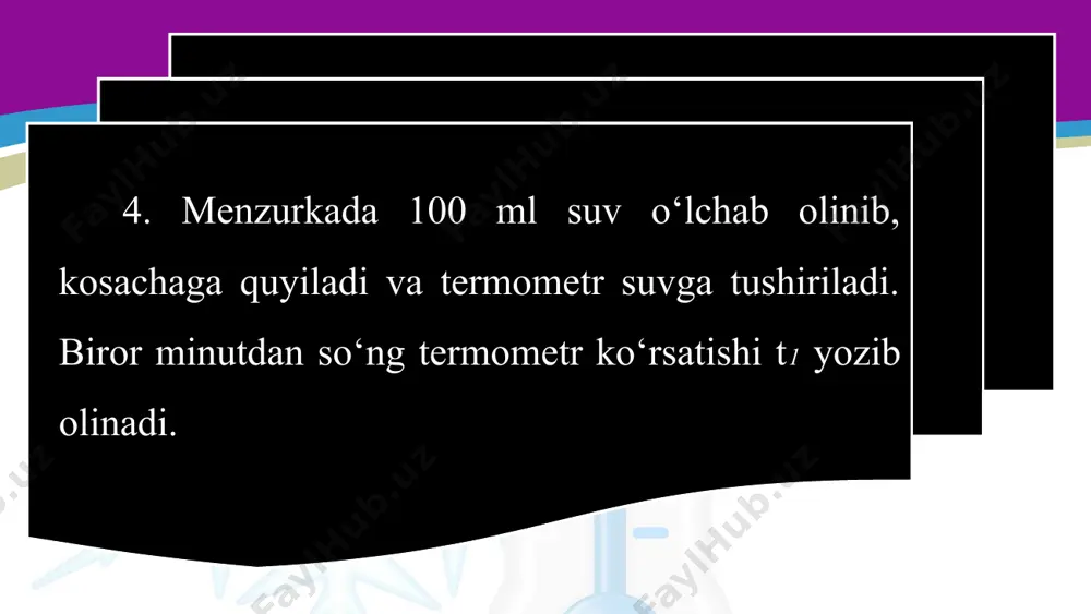 laboratoriya ishi. termometr yordamida havo va suyuqlik temperaturasini o‘lchash 6-sinf - Page 5