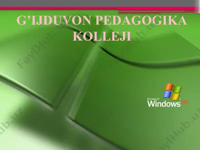 office 2003 dasturidan foydalanish — PPTX