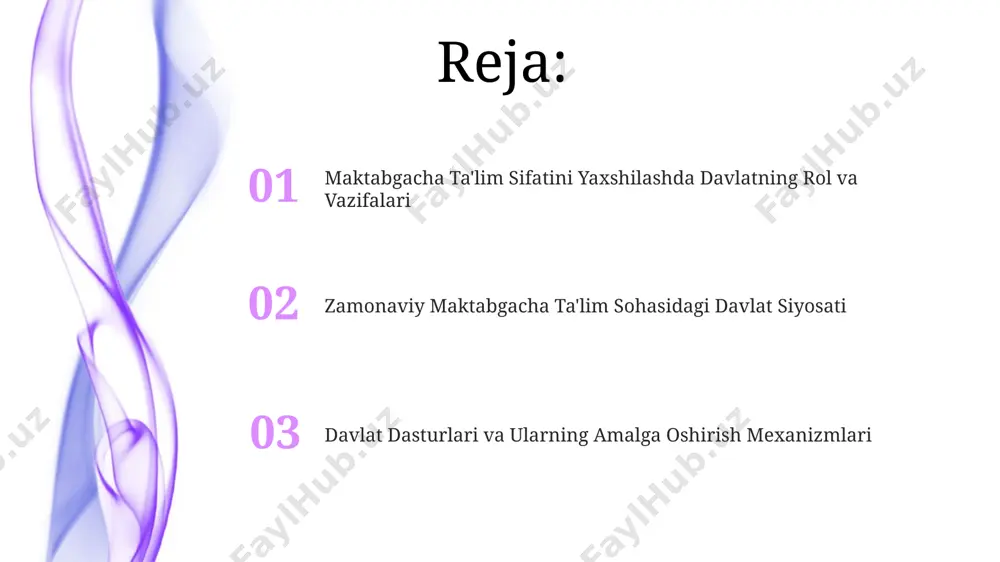 ng jarayonida kamida 10 ta bolalar bog'chasida sinash usuli orqali o'quv dasturlarining samaradorligi va bolalarning rivojlanish darajasi aniqlanadi. maktabgacha ta'lim muassasalarining 5 yillik rivojlanish strategiyasini baholashda kamida 3 ta asosiy ko'rsatkich – o'quv jarayoni sifati, pedagoglar malakasi va moddiy-texnik baza holati hisobga olinadi. pedagog kadrlar tayyorlash va ularning malakasini oshirish preschool ta'lim muassasalarida ishlaydigan pedagoglarning malakasini oshirish uchun yiliga o'rtacha 15000 dan ortiq o'quv kursi tashkil etiladi, bu esa 70% ga yaqin pedagogni qamrab oladi. pedagog kadrlar tayyorlashda 5 yildan ortiq tajribaga ega mutaxassislarning 30% dan ortig'i amaliy mashg'ulotlar o'tkazishda zamonaviy texnologiyalarni qo'llaydi. maktabgacha ta'lim muassasalarini moliyalashtirish mexanizmlari xususiy maktabgacha ta'lim muassasalarini qo’llab-quvvatlash uchun subsidiya va grantlar shaklida 5% gacha bo’lgan qo’shimcha moliyaviy yordam ajratiladi. maktabgacha ta'limning sifatini yaxshilash maqsadida o’quv-uslubiy jihozlar sotib olishga budjetdan har bir bolaning ta’limi uchun o’rtacha 100 ming so’m ajratilishi belgilangan. zamonaviy maktabgacha ta'limning global tendensiyalari global miqyosda, stem (science, technology, engineering, and mathematics) ta'limiga …