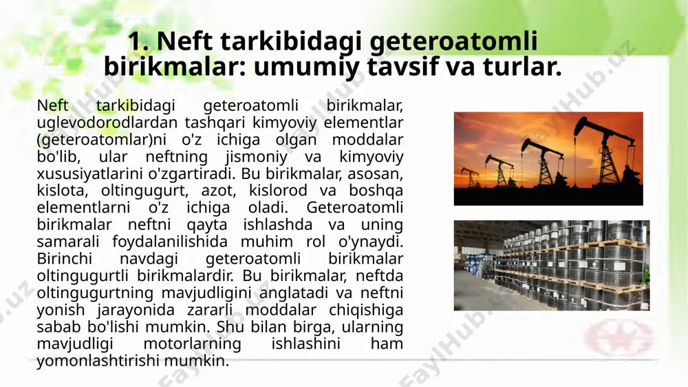 heteroatomli birikmalar - Page 3