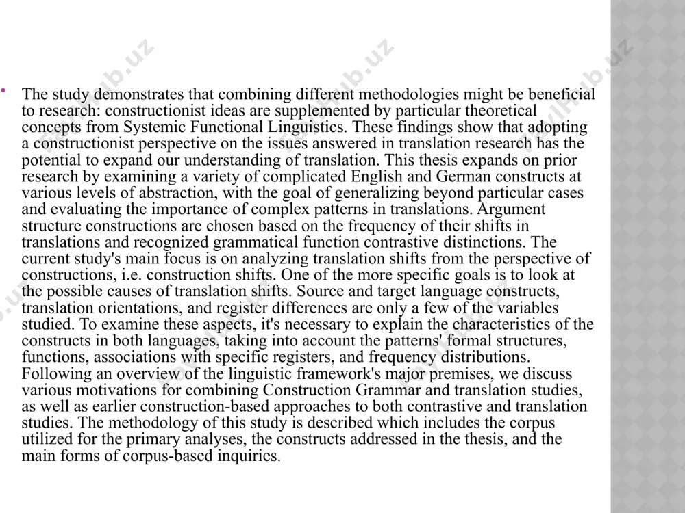 f this size. several research on writing and translation (schilperoord 2001, 83; immonen 2006, 332; immonen and mäkisalo 2010, 57-58) imply that the length of pauses rises as grammatical units become more complicated. pauses between phrases, for example, are longer than those between words, and pauses between clauses are longer than those between phrases. because pauses are viewed as borders between processing units, as detailed below, this discovery implies that the size of the translation units discovered is dependent on the pause threshold chosen by researchers. according to immonen and mäkisalo (2010, 58), the average pause length between clauses during translation production is six seconds, compared to four seconds between phrases. as a result, if researchers utilize five-second pauses to identify translation units (cf. alves and couto vale 2011), the units at the center of attention are most likely clauses. even while it is suggested that a clause is appropriate …
