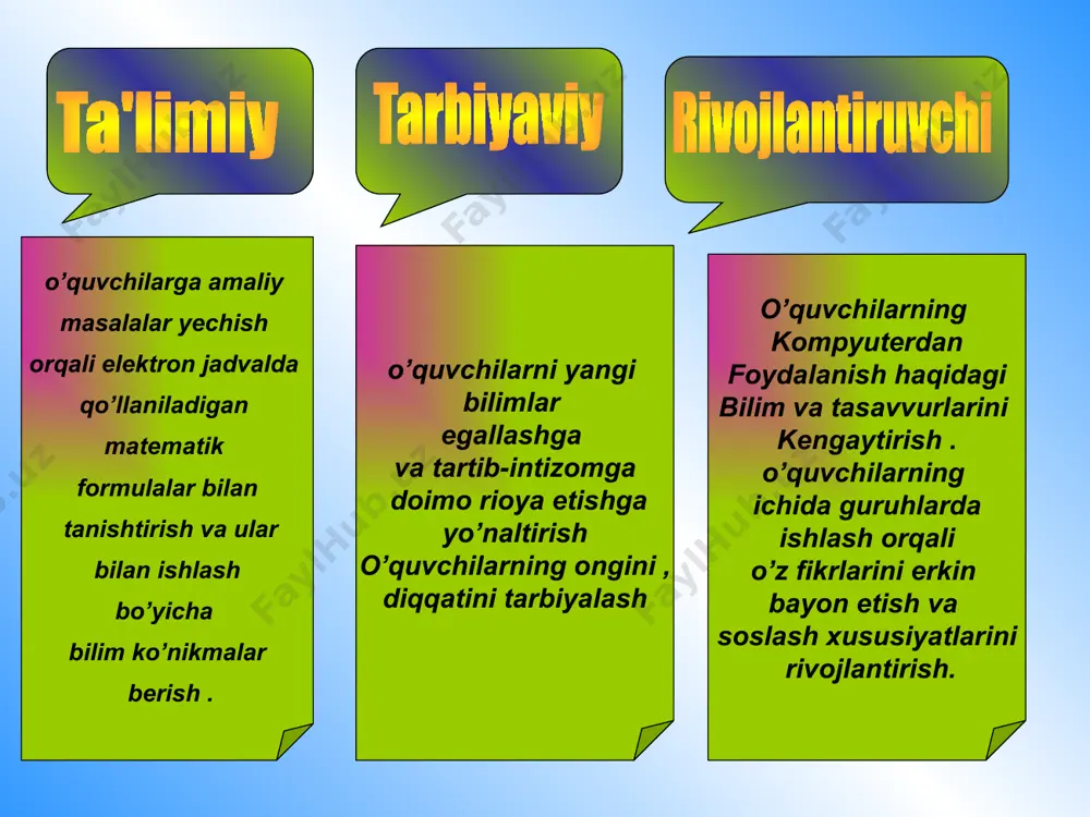 darsning ochiq dars ishlanmasi - Page 5