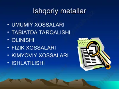 ishqoriy metallar — PPT