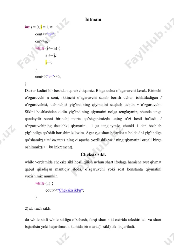 takrorlanuvchi algoritmlarni dasturlash - Page 3