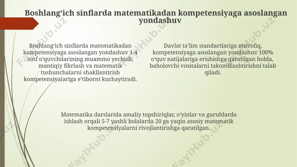 boshlang'ich sinflarda matematika o'qitishda kompetensiyaviy yondashuv. o'quv dasturi tahlili - Page 4