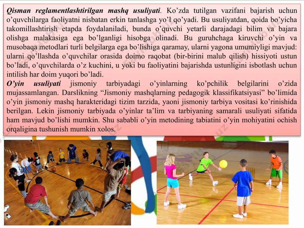 i chuqurliklar ustidan o’tish tarzidagi o’yinlardn foydalanish mumkin. foydalangan adabiyotlar 1.mahkamdjanov k.m jismoniy madaniyat nazariyasi va metodikasi toshkent., darslik “iqtisod -moliya” 2008 yil - 300 b. 2.abdullayev a., xonkeldiyev sh. jismoniy tarbiya nazariyasi va bslubiyoti. olquv qo‘llanma toshkent., o‘zdjti, 2005 yil - 300 b. lektron ta’lim resurslari. 1.www.tdpu.uz. 2.www.pedagog.uz/ 3.www.ziyonet.uz/ 4.www.edu.uz e’tiboringiz uchun raxmat !!! image1.jpeg image2.jpeg image3.jpeg image4.jpeg image5.jpeg image6.jpeg image7.jpeg image8.jpeg image9.jpeg image10.jpeg image11.jpeg image12.jpeg image13.jpeg /docprops/thumbnail.jpeg