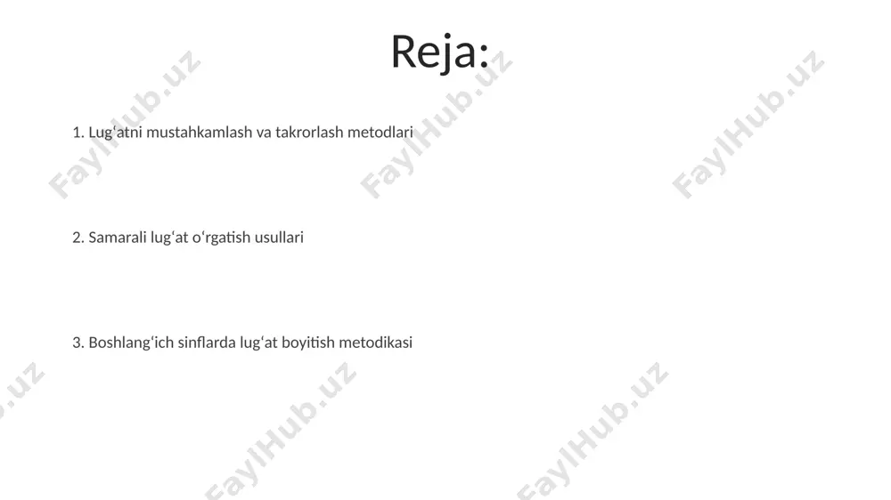 im jihati – ularni kundalik hayotdagi vaziyatlarga, 5-10 ta misollarga qoʻllash orqali amaliy mashqlarni tashkil etishdir. boshlangʻich sinflarda sinonim va antonimlarni oʻrgatishda 5-7 yoshli bolalar uchun sodda, tasviriy misollar va oʻyinlardan foydalanish samarali natijalar beradi, bu lugʻat boyligini 20-30% ga oshirishi mumkin. taʼlimning oʻyin uslublari lugʻat boyitishda "memori" uslubidagi oʻyinlar, har bir toʻgʻri topilgan soʻz uchun 1 ball berish orqali, 10 ta oʻyinchi ishtirokida 100 dan ortiq soʻzni oʻrganish imkonini beradi. rolli oʻyinlar, masalan, "doʻkon", "shifokor", "uy-joy" kabi oʻyinlar orqali kamida 30 ta yangi soʻz va iboralarni tabiiy muloqot jarayonida oʻzlashtirish mumkin. oʻquvchilarning yosh xususiyatlari 7-8 yoshdagi oʻquvchilarning lugʻat boyitishda semantik guruhlarga asoslangan yondashuvlar (masalan, hayvonlar, ranglar) samarali boʻladi, chunki ular kategoriyalar bilan ishlashga moyil. boshlangʻich sinf oʻquvchilari, 6-7 yosh oraligʻida, taxminan 2000-3000 soʻz faol lugʻat hajmi bilan tavsiflanadi va obrazli fikrlash uslubi ustun keladi. lugʻatlar va lugʻatli qoʻllanmalar oʻquvchilarning lugʻat boyligini oshirishda, obrazli, metaforik maʼnolarga ega boʻlgan 20-30 ta …
