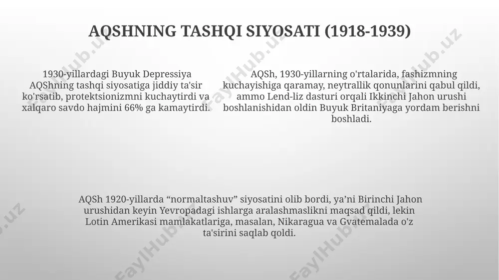 aqsh va yevropa davlatlari ikki jahon urushi oralig'ida - Page 5