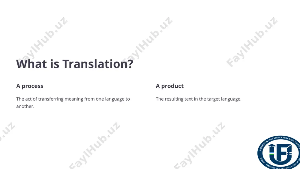 main issues of translation studies: the concept of translation - Page 2