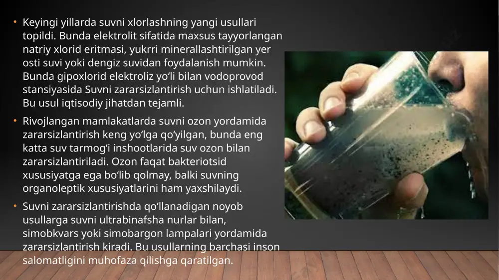 suvni bakterisid nurlar yordamida zararsizlantirish - Page 5