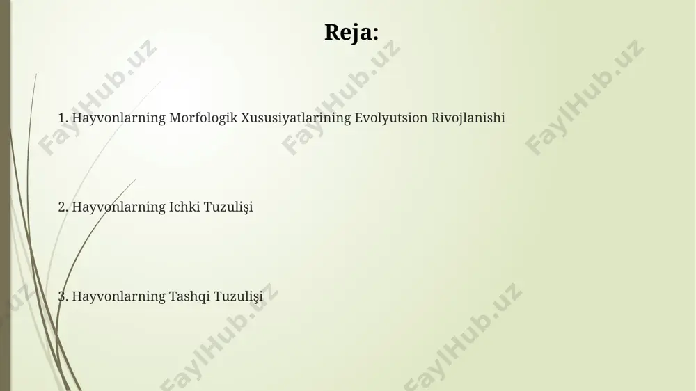 0 metrgacha bo'lgan turli xil o'lchamlar) aerodinamik tana shakliga ega bo'lib, suvda harakatlanishini osonlashtiradi. qutb hududlarida yashovchi hayvonlar, shimoliy qutb ayiqlari kabi (o'rtacha 2-3 metr uzunlikdagi), kattaroq tana o'lchamlariga va qalin yog' qatlamiga ega bo'lib, sovuq iqlim sharoitida issiqlikni saqlashga yordam beradi. qon aylanish tizimi qon aylanish tizimining rivojlanishi filogenetik jihatdan evolyutsiyani aks ettiradi; masalan, 500 million yil avvalgi dengiz hayvonlarining yuraklari, bugungi kun qurbaqalarining yuraklariga qaraganda sodda tuzilishga ega edi. qon aylanish tizimining hajmi hayvonning metabolik faolligiga bog'liq; masalan, katta tana hajmidagi fillarda, kichik tana hajmidagi sichqonlarga nisbatan, yurak va qon tomirlarining umumiy uzunligi 100 martagacha farq qilishi mumkin. qon aylanish tizimining tuzilishi turli hayvonlarda farqlanadi; masalan, odamda 4 kamerali yurak, baliqlarda esa 2 kamerali yurak mavjud bo'lib, bu kislorod almashinuvi samaradorligiga ta'sir qiladi. terining tuzilishi va funksiyalari teri bezlari, masalan, ter bezlari va yog' bezlari, inson terisining 2 milliontadan ortiq hujayrasida joylashgan bo'lib, tana haroratini tartibga solish va …