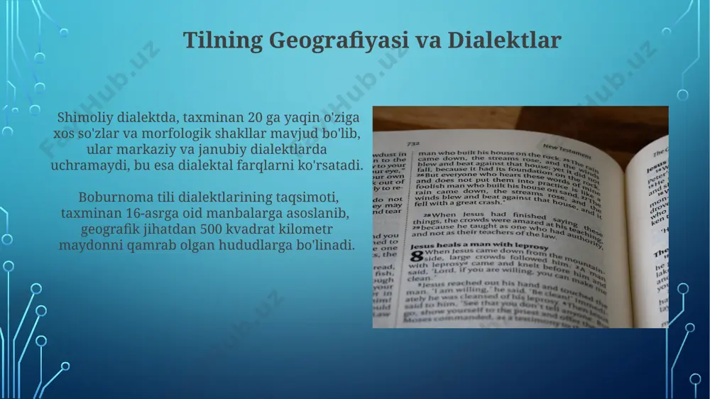 boburnoma asari tilining sotsiolingvistik tahlil - Page 3