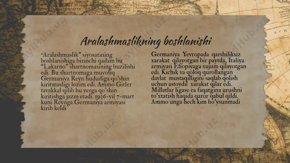 yevropa davlatlari hukumatlarining aralashmaslik siyosati va uning natijasi - Page 5