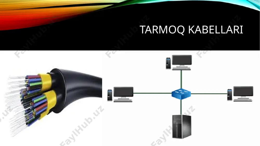 s. hub qurilmasi tarmoq adapter. tarmoq adapteri (nic – network interface card) tarmoq adapteri – kompyuterni mahalliy tarmoq (lan) yoki internetga ulash uchun xizmat qiluvchi qurilma. har bir adapterning o‘ziga xos mac manzili bo‘ladi. adapter ma’lumotlarni elektr/sim signallariga yoki radio to‘lqinlarga aylantiradi va aksincha. u kabel orqali (ethernet kartasi) yoki simsiz (wi-fi adapteri) shaklida bo‘lishi mumkin. asosiy vazifasi – kompyuter bilan tarmoq o‘rtasida aloqa o‘rnatish. tarmoq adapteri routerlar router – turli kompyuter tarmoqlarini (masalan, mahalliy lan va internetni) o‘zaro bog‘laydigan qurilma. u ip-manzillar asosida ma’lumot paketlarini kerakli tarmoqqa yo‘naltiradi. osi modelining tarmoq qatlami (3-qavat) da ishlaydi. router orqali bir nechta kompyuterlar bitta internet ulanishdan foydalanishi mumkin. ko‘pincha ichida wi-fi kirish nuqtasi (access point) ham bo‘ladi. asosiy vazifasi – ma’lumotlarni to‘g‘ri yo‘nalishga yuborish va tarmoqlar o‘rtasida aloqa o‘rnatish. farqi hub – oddiy, ammo sekin va xavfsiz emas. switch – samaraliroq, tez va xavfsizroq. router – eng aqlli, internet ulanishi va katta …