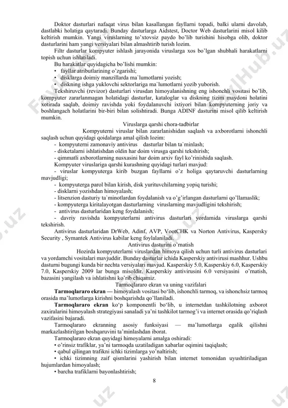 ga nisbatan ishlatiladigan asosiy ko‘rsatkich bo‘lib kriptomustahkamlik hisoblanadi. kriptografiya himoyasida shifrlarga nisbatan quyidagi talablar quyiladi: yetarli darajada kriptomustaxkamlik; shifrlash va qaytarish jarayonining oddiyligi; axborotlarni shifrlash oqibatida ular hajmining ortib ketmasligi; shifrlashdagi kichik xatolarga tasirchan bo‘lmasligi. ushbu talablarga quyidagi tizimlar javob beradi: o‘rinlarini almashtirish; almashtirish; gammalashtirish; analitik o‘zgartirish. o‘rinlarini almashtirish shifrlash usuli bo‘yicha boshlang‘ich matn belgilarining matnning ma’lum bir qismi doirasida maxsus qoidalar yordamida o‘rinlari almashtiriladi. almashtirish shifrlash usuli bo‘yicha boshlangich matn belgilari foydalanilayotgan yoki boshqa bir alifbo belgilariga almashtirilali. gammalashtirish usuli bo‘yicha boshlang‘ich matn belgilari shifrlash gammasi belgilari, ya’ni tasodifiy belgilar ketma-ketligi bilan birlashtiriladi. taxliliy o‘zgartirish usuli bo‘yicha boshlang‘ich matn belgilari analitik formulalar yordamida o‘zgartiriladi, masalan, vektorni matritsaga ko‘paytirish yordamida. bu yerda vektor matndagi belgilar ketma-ketligi bo‘lsa, matritsa esa kalit sifatida xizmat qiladi. o‘rinlarni almashtirish usullari ushbu usul eng oddiy va eng kadimiy usuldir. o‘rinlarni almashtirish usullariga misol sifatida quyidagilarni keltirish mumkin: — shifrlovchi jadval; — sehrli kvadrat. shifrlovchi jadval …