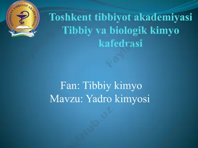 yadro kimyosi — PPTX