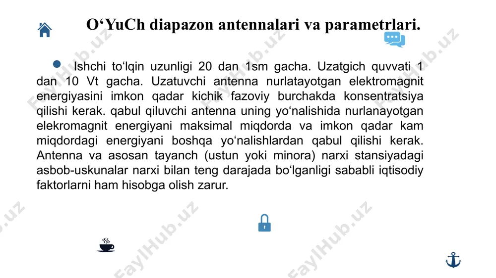 antennalarning asosiy elektr va yo‘nalganlik parametrlari - Page 3