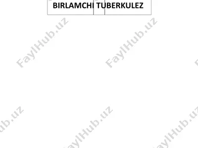 birlamchi tuberkulez — PDF