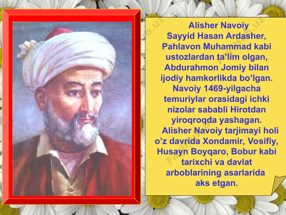 qiliqli kishi esa doim unga mag’lub va vujudi undan majruh. ochiq chehrali odam — ikkiyuzlamachilikdek nuqsondan yiroq bo’ladi... ochiq yuzidan xaloyiqqa xursandlik; chuchuk so’zidan el-yurtga xurramlik. odamiylik bilan ko’ngillarga sevimli; insoniylik bilan jonlarga yoqimli. undan do’st-dushman xotirjam. bunday kishi umridan baraka topgay. dushman aldoviga uchma; maddoh xushomadini chin dema. dushmanning g’arazi o’z yomon niyatiga yetmoqdir; maqtovchining maqsadi — xorlik bilan sendan in'om olmoqdir. agar ikkalasiga iltifot qilmasang va qabul qilishni lozim bilmasang, biri o’z maqsadining ijrosidan to’xtaydi va tadbiri mujmal bo’ladi va ikkinchisining maqtovi hajvga aylanadi. noxush xabarni chin bo’lsa ham do’stingga yetkazma; birovdan ayb ko’rsang yuziga solma. qo’yaver, o’sha chin xabarni dushman yetkazsin va sen sabr qil, u ayb mojarosini dushmani qilsin. aqlli odam yolg’on gapirmas; ammo, barcha rost gapni aytaverish ham to’g’ri emas. birovning ko’zi g’ilay — nogirondir; ammo, bunga u aybdor emasdir... birovni nohaq hijolatga solmoq — o’z nodonligini izhor qilmoq va bir ko’ngilni og’ritmoqdir. bu kabi …
