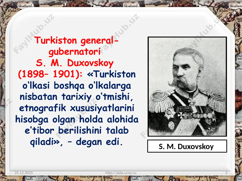 turkiston general-gubernatorligining siyosiy-ma’muriy boshqaruv tizimi 9 -sinf - Page 5