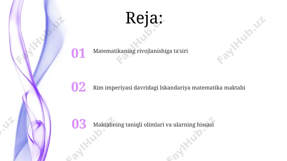 iy matematikaga hissalari heronning "dioptra" nomli asari yer o'lchashda, masalan, 300 metrli masofani o'lchashda, trigonometrik funksiyalarni va geometrik teoremalarni qo'llagan innovatsion usullarni taqdim etib, 1-asr aleksandriyasi muhandisligiga katta ta'sir ko'rsatgan. heronning "metrika" asari geometrik shakllar hajmini hisoblash formulalarini, masalan, uchburchak, konus va sharlarning hajmini topish uchun 1-asrda aleksandriyada aniq formula va algoritmlarni taqdim etgan. maktabning yutuqlari va meros александрия математика мактаби рим империяси даврида геометрия, тригонометрия ва астрономия соҳаларида 100 дан ортиқ муҳим илмий трактатлар яратди, булар кейинчалик европадаги ўрта аср университети ривожига катта таъсир кўрсатди. александрия мактабининг математик мероси, диофант каби математикларнинг алгебрага оид ишлари орқали, бутун ер юзидаги математик тараққиётига, хусусан, 3-5 асрлардаги ислом оламидаги алгебра ривожига ўз таъсирини ўтказди. maktabning asta-sekin yo'qolib ketishi рим империясининг 3-4-асрларидаги сиёсий беқарорлик ва молиявий қийинчиликлар александрия мактабининг ривожланишига салбий таъсир кўрсатди, бу эса 529 йилда истанбулдаги фалсафа мактабларининг ёпилишига сабаб бўлди. ғарбда христианликнинг тарқалиши ва илмий тадқиқотларга бўлган қизиқишнинг пасайиши, шунингдек, …