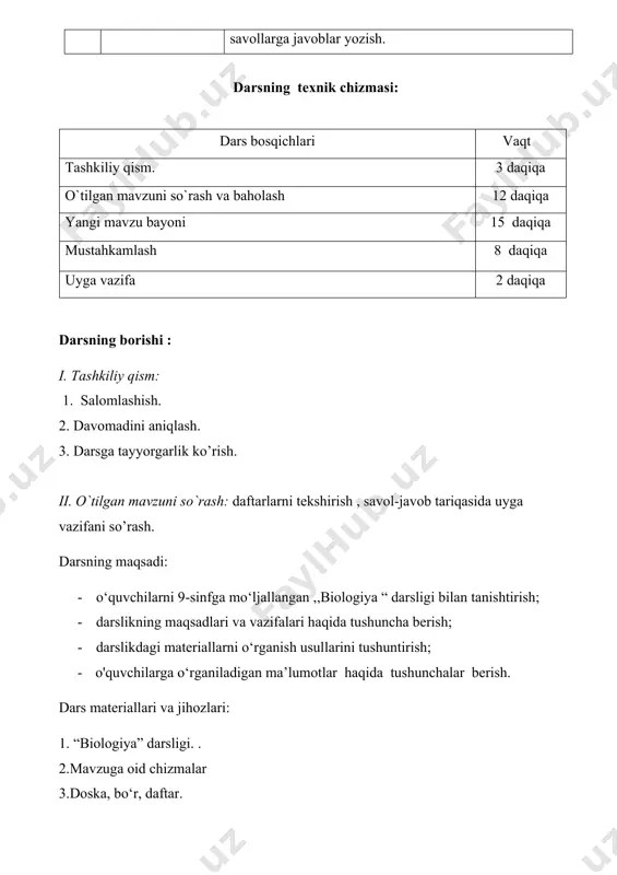 plami plastik almashinuv (yok i assimilatsiya) deb ataladi. modda almashinuvida bu turning nomi uning mohiyati bilan bog‘liq: hujayra tashqaridan kelayotgan oddiy moddalar hisobiga o‘zi uchun zarur bo‘lgan birikmalarni hosil qiladi. quyida plastik almashinuvning eng muhim shakllaridan biri bo‘lgan oqsil biosintezini ko‘ramiz. chunki tirik organizmlarda boradigan har xil biokimyoviy jarayonlar orasida oqsil birikmalarining sintezi alohida o‘rin egallaydi. moddalar almashinuvi aslida oqsillar almashinuvi bilan bog‘liq bo‘lib, oqsillarga xos bo‘lgan biror xususiyatning o‘zgarishi ayni paytda moddalar almashinuvi jarayonining o‘zgarishiga ham sabab bo‘ladi. oqsillarning biologik vazifasi asosan aminokislotalarning oqsil molekulasidagi o‘rni ya’ni, ularning ketma-ketligi bilan aniqlanadi. binobarin, bunday molekulalar biosintezi oldindan belgilangan reja bo‘yicha amalga oshishi kerak. bunday reja dnk molekulasida 4 xil nukleotidlarning yordamida yozilgan bo‘lib, u oqsil molekulasining nusxasi yoki qolipi deb yuritiladi. 20 xil aminokislotaning dnk molekulasidagi 4 xil nukleotidlar yordamida ifodalanishi genetik kod deb ataladi. har bir aminokislota 3 ta nukleotidning birikishidan hosil bo‘lgan triplet kod yordamida ifodalanadi. 20 ta …