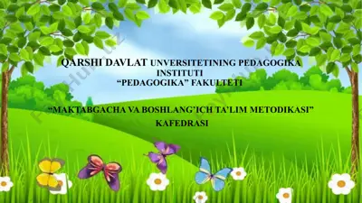 maktabgacha yoshdagi bolalarga huquqiy tarbiya berish — PPTX