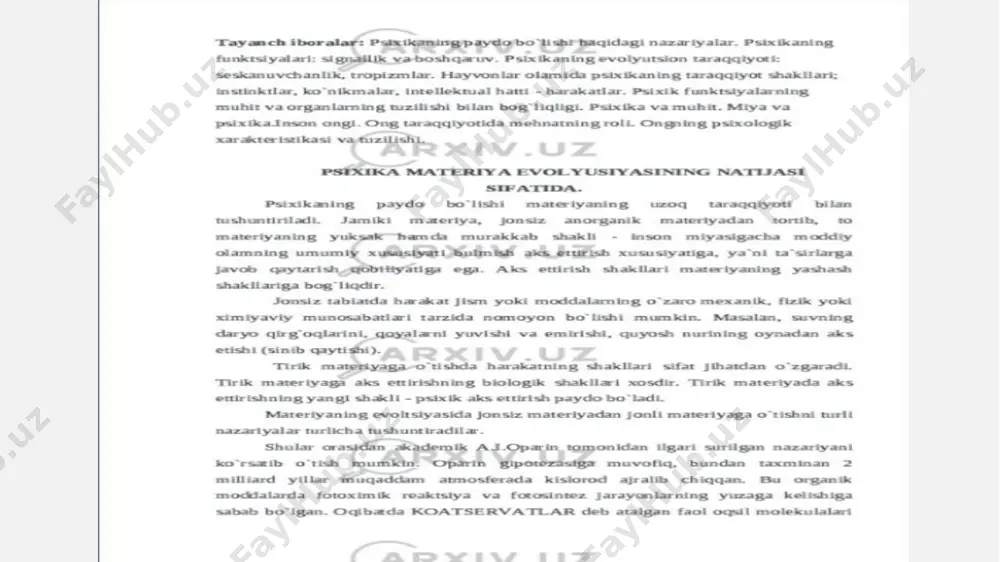 psixikaning filogenetik taraqqiyoti - Page 3