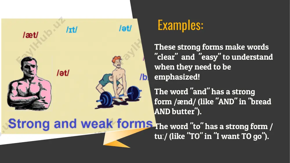 strong and weak forms of words - Page 5