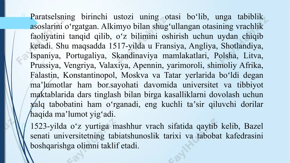giston nazariyasi flogistonning vujudga kelishi iogan ioaxim bexer (1635-1632 y) nemis kimyogari va shifokori yonish hodisasini aql-idrokka asoslanib tushuntirishga urinib koʻrdi. u qattiq moddalar uch turdagi “tuproq”dan iborat deb faraz qildi va ulardan birini, yaʼni oʻzi “yogʻli tuproq” deb atagan turini “yonish prinsipi” deb qabul qildi. metallar ogʻirligining ortishini sababini “olovsimon materiya” metall bilan birikadi deb oʻrgatadi. 1684-yilda ien universitetida professor g.ye.shtal kimyo fanidan maʼruzalar oʻqiganida bexerning ishlarini eslab oʻtadi. bexerning “olovsimon materiya” haqidagi gʻoyalari shtalni flogiston nazariyasini yaratishga turtki boʻladi. georg ernest shtal (1659 – 1734) tibbiyot fanlari professori, vrach. prussiya qirolining vrachi boʻlgan vittenburg universitetida kimyodan dars bergan. prussiya fa aʼzosi. flogiston nazariyasini yaratdi. antuan loran lavuazye (1743 – 1794 й) huquqshunoslik fani boʻyicha bilim olgan. tabiiy fanlarga qiziqishi katta boʻlgan. 1772-yilda fransiya fa aʼzosi boʻlgan. 1778-y. akademik-pensioner, 1785-y. fa direktori boʻlib tayinlangan u kislorodni –oksigen (oksios - nordon, gennao-yarataman), yaʼni kislorod deb atadi. 1789-y. “kimyoning elementar kursi“ …