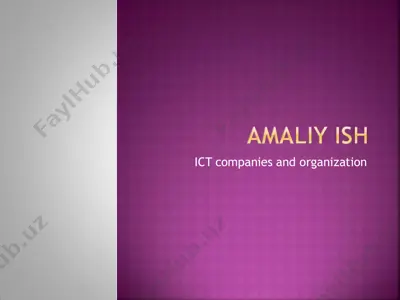 integrated control technology (ict) — PDF