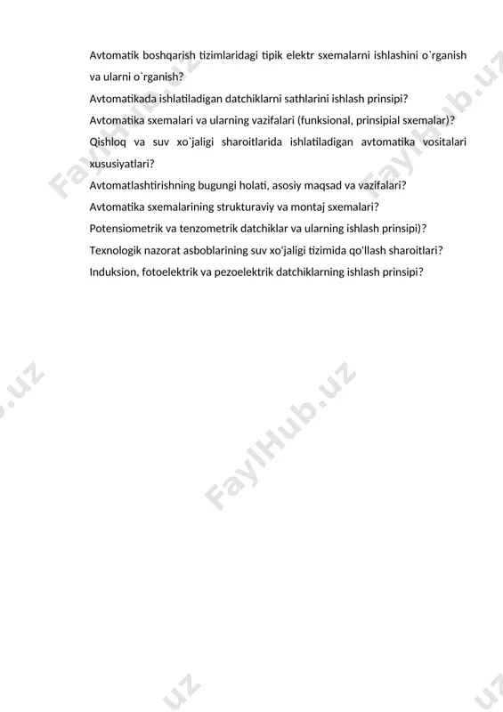 avtomatlashtirishning texnik vositalari va raqamli avtomatika - Page 5